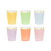 Picture of PAPER CUPS PASTEL MIX 220ML - 6 PACK